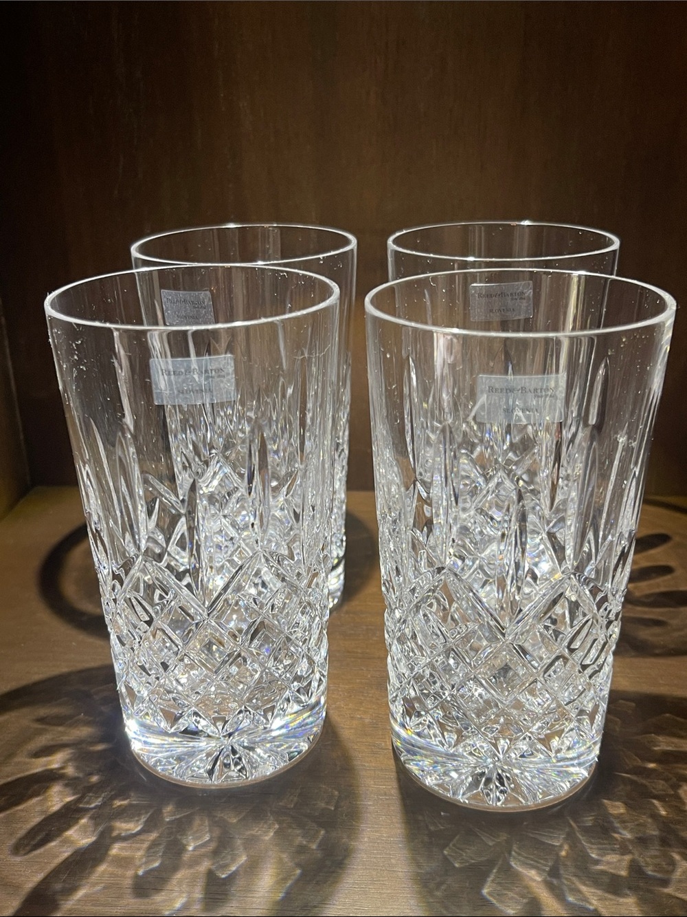 New unused Reed Barton 5.25” highball glasses (4)